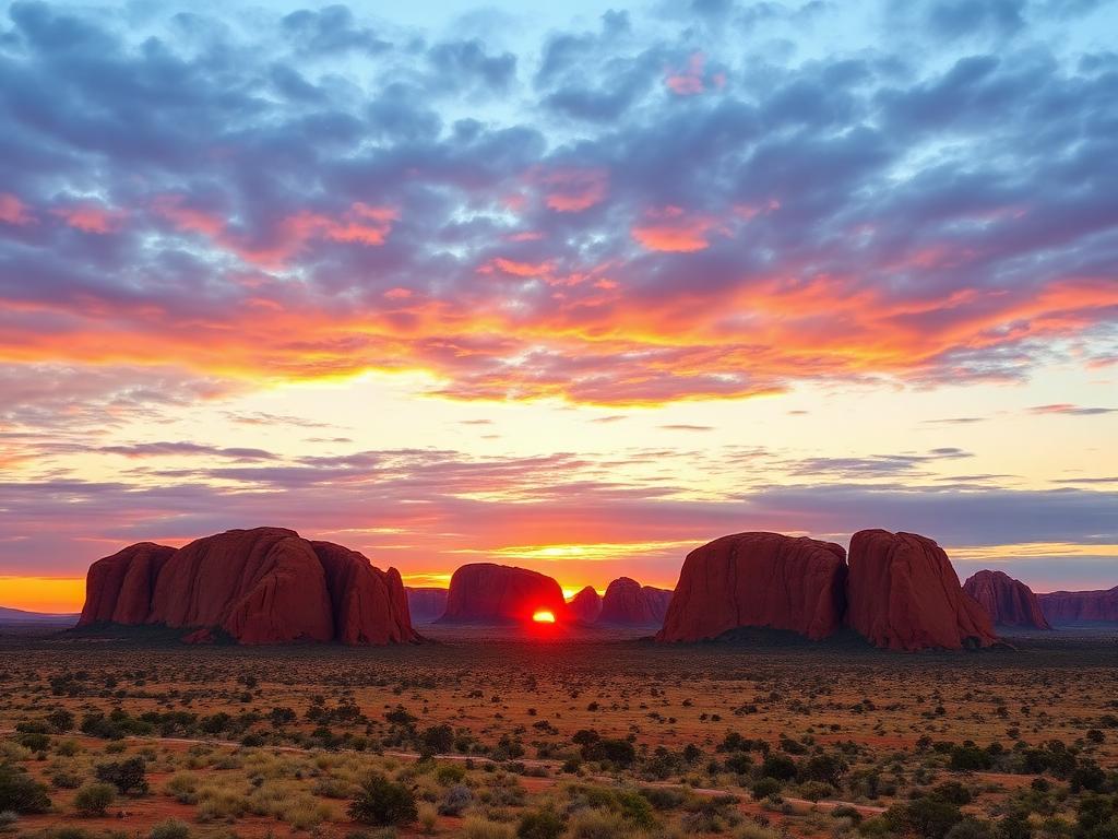 Kata Tjuṯa (The Olgas) — Mercury Pacific group ground handling